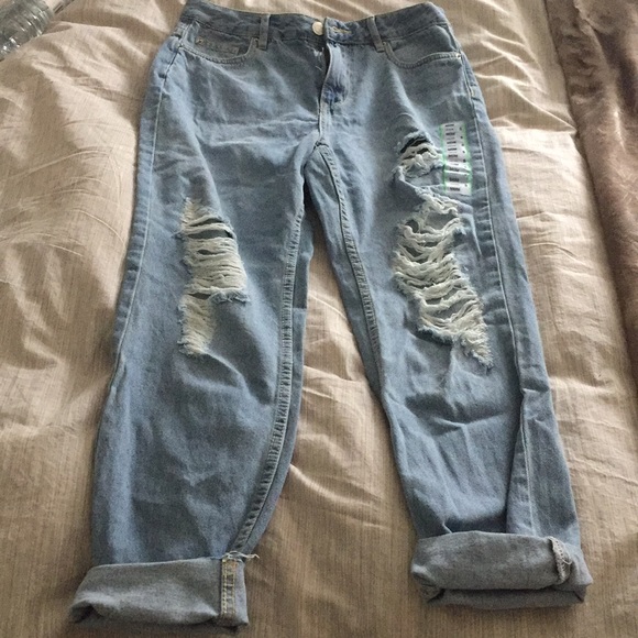 Ultra high rise mom jeans